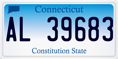 CT license plate AL39683
