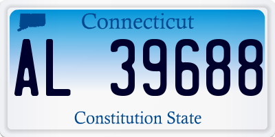 CT license plate AL39688