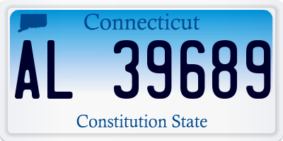 CT license plate AL39689