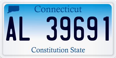 CT license plate AL39691