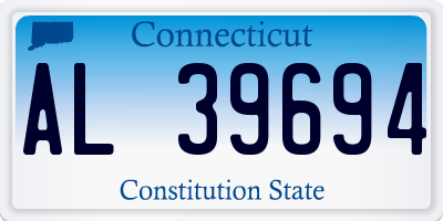 CT license plate AL39694