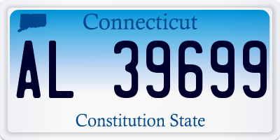 CT license plate AL39699