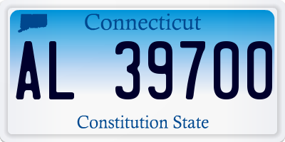 CT license plate AL39700