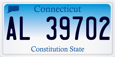 CT license plate AL39702