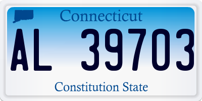 CT license plate AL39703