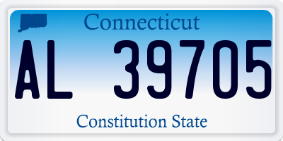 CT license plate AL39705