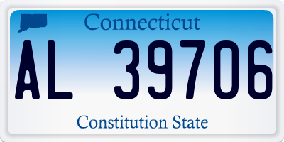 CT license plate AL39706