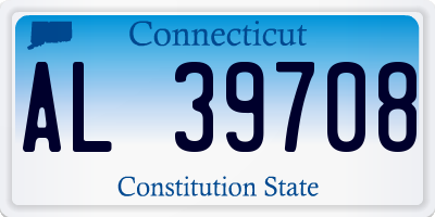 CT license plate AL39708