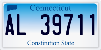 CT license plate AL39711