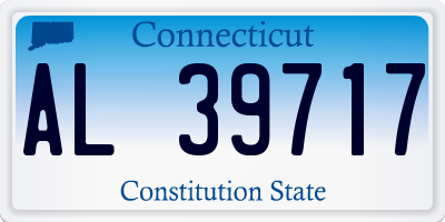 CT license plate AL39717