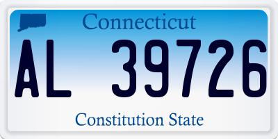 CT license plate AL39726