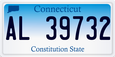 CT license plate AL39732