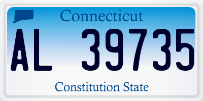 CT license plate AL39735