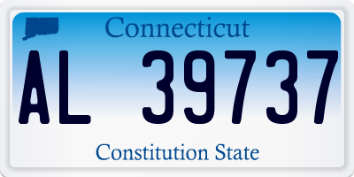 CT license plate AL39737