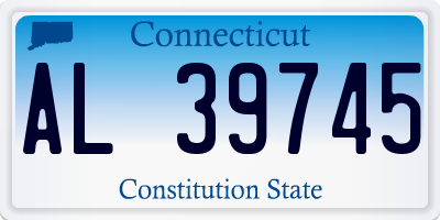 CT license plate AL39745
