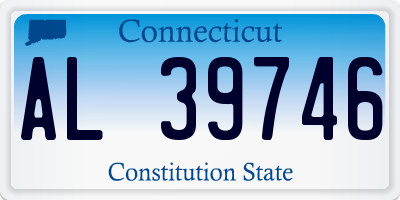 CT license plate AL39746