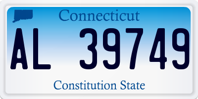 CT license plate AL39749