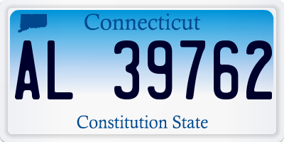 CT license plate AL39762