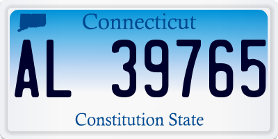 CT license plate AL39765