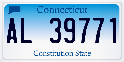 CT license plate AL39771