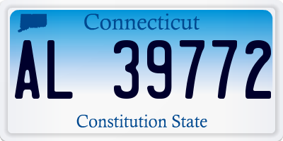 CT license plate AL39772