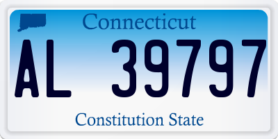 CT license plate AL39797
