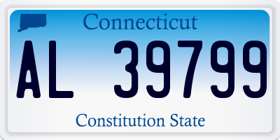 CT license plate AL39799