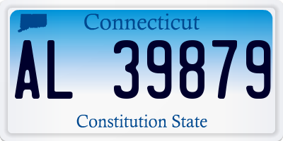CT license plate AL39879