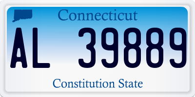 CT license plate AL39889