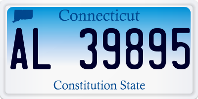 CT license plate AL39895