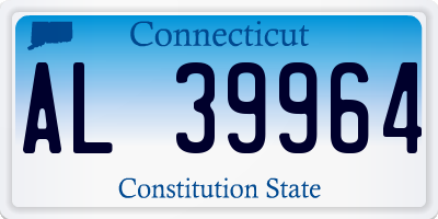 CT license plate AL39964