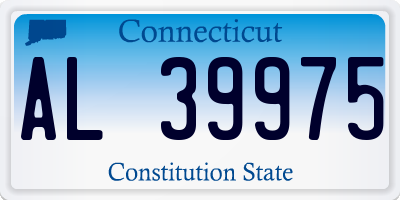 CT license plate AL39975