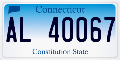 CT license plate AL40067