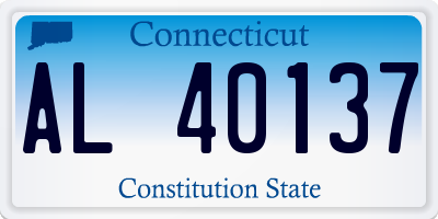 CT license plate AL40137