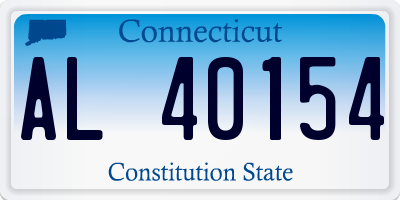 CT license plate AL40154
