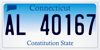 CT license plate AL40167