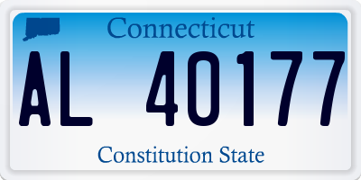 CT license plate AL40177