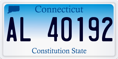 CT license plate AL40192