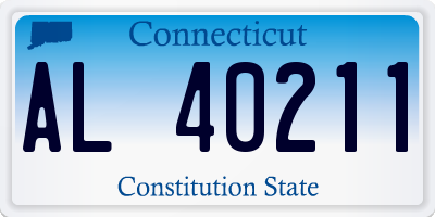 CT license plate AL40211