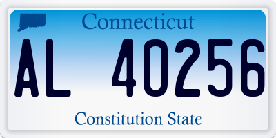 CT license plate AL40256