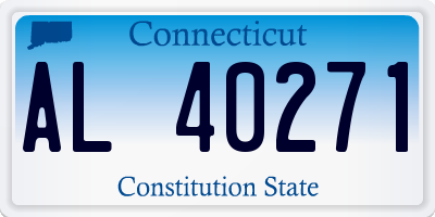 CT license plate AL40271