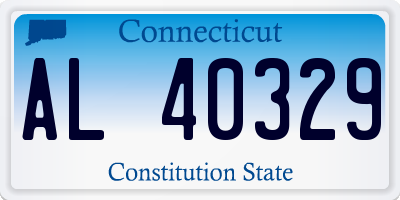 CT license plate AL40329
