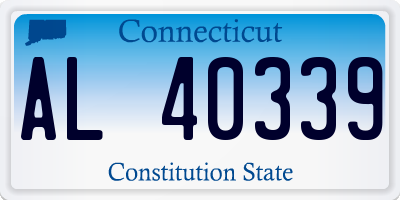 CT license plate AL40339