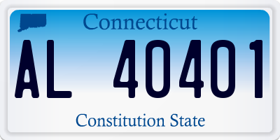 CT license plate AL40401