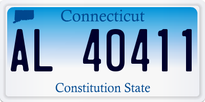 CT license plate AL40411