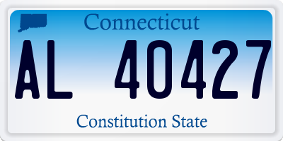 CT license plate AL40427