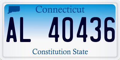 CT license plate AL40436