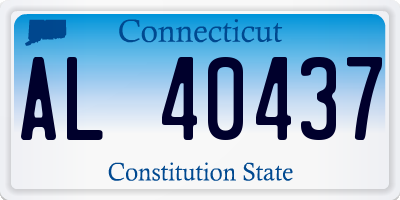CT license plate AL40437