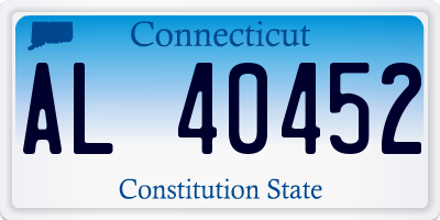 CT license plate AL40452