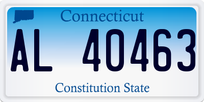 CT license plate AL40463